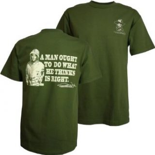John Wayne Do What's Right Men's T Shirt, Medium Clothing