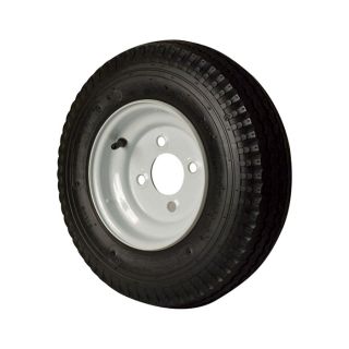 4 Hole High Speed Standard Rim Design Trailer Tire Assembly   16.5 Inch x 4.80