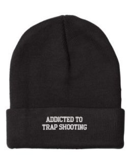 Fastasticdeal Addict Trap Shooting Embroidered Beanie Cap Clothing