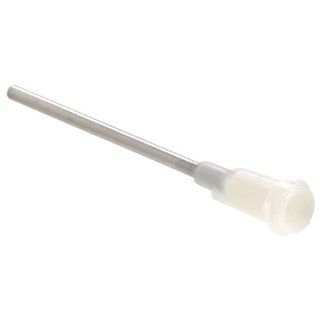 Stainless Steel Blunt Needle with 14 Gauge Luer Polypropylene Hub, 1 1/2" Length (Pack of 25) Science Lab Needles