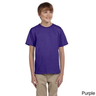 Fruit Of The Loom Fruit Of The Loom Youth Heavy Cotton Hd T shirt Purple Size L (14 16)