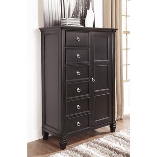 Signature Design By Ashley Signature Designs By Ashley Greensburg Black Door 6 drawer Chest Black Size 6 drawer