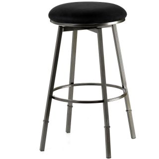 Hillsdale Gresham Adjustable Backless Barstool, Pewter