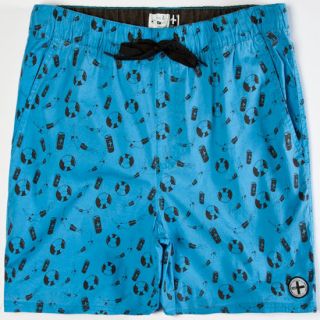 Belly Flopper Mens Boardshorts Blue In Sizes Large, Small, Medium, X Larg