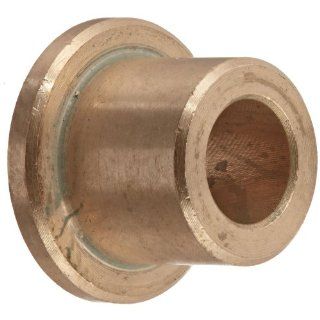 Bunting Bearings CFM006010010 Sleeve (Flanged) Bearings, Cast Bronze C93200 (SAE 660), 06mm Bore x 10mm OD x 10mm Length   14mm Flange OD x 2mm Flange Thk (Pack of 5)