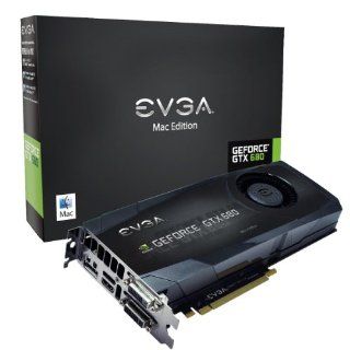 EVGA GeForce GTX680 2GB GDDR5 DisplayPort DVI I, DVI D HDMI Graphics Card  for Mac 02G P4 3682 KR Computers & Accessories