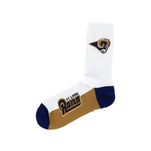 St. Louis Rams For Bare Feet Crew White 506 Sock