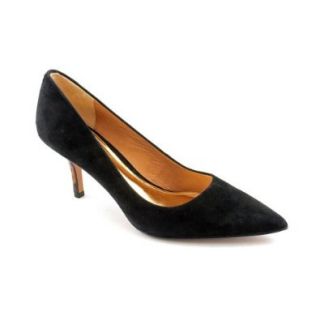 Coach Zoee Womens Size 7.5 Black Suede Pumps, Classics Shoes Shoes