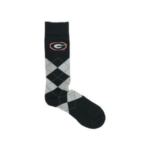 Georgia Bulldogs For Bare Feet Argyle Dress Sock