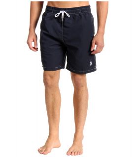 U.S. Polo Assn 7 Classic Solid Small Pony Mens Swimwear (Navy)