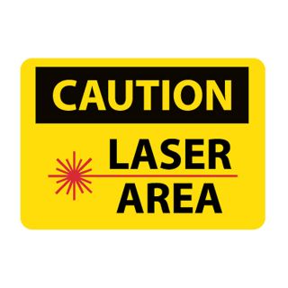 Nmc Osha Compliant Vinyl Caution Signs   14X10   Caution Laser Area