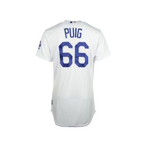 Los Angeles Dodgers Yasiel Puig Majestic MLB On Field Player Jersey