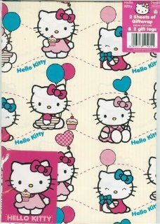 Hello Kitty  Gift Wrap With Gift Tags Toys & Games