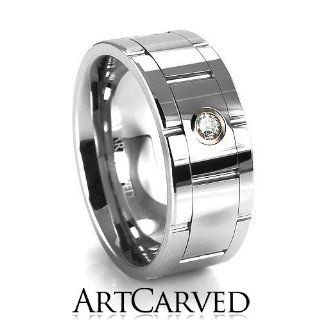ArtCarved Monaco Tungsten & Diamond Ring Jewelry
