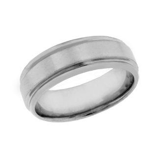 Silver Mens Band Rings Jewelry