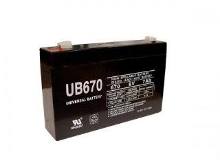 Compatible Tripp Lite UPS Sealed Lead Acid Battery, Replaces Part Number UB670 ER. Fits Models Tripp Lite PG2, RPG1, RPG2, Emergi.Lite 12JSM, CL0001, 100 001 0066, 100 001 0067, XS1, XS1REL, Dual.Lite LM68 6, Dual.Lite LM40 6, Dual.Lite LM80 6, Dual.Lite 