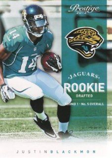 2012 Panini Prestige Football #270 Justin Blackmon RC Jacksonville Jaguars NFL Rookie Trading Card Sports Collectibles