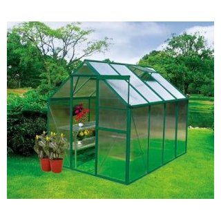 Earthcare Basic 6 x 8 Backyard Greenhouse Kit  Polycarbonate Greenhouses  Patio, Lawn & Garden