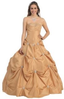 Special Sale Ball Gown Strapless Wedding Prom Dress #2547