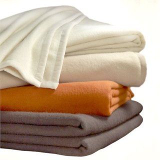 Washable Wool Blnd Blanket Burnt Orange  King   Bed Blankets