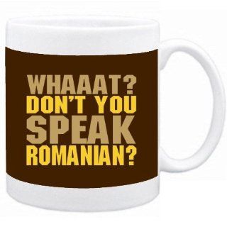 WHAAAT? Don't you speak Romanian? Mug Kitchen & Dining