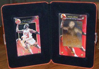 Upper Deck ~Michael Jordan 24K Gold Collectible~Limited Edition number/engraved two card set. 