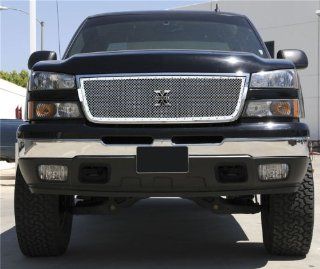 TRex Grilles 6711070 Small Mesh Stainless Polished Finish XMetal Grille Overlay for Chevrolet Silverado 2500HD 3500 Automotive