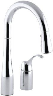 KOHLER K 649 CP Simplice Pull Down Secondary Sink Faucet, Polished Chrome   Touch On Kitchen Sink Faucets  