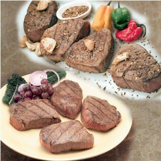 4 Steak Package   2 (6 oz) Filet Mignon + 2 (8 oz) Sirloin   NaturAll Steaks  Beef Steaks  Grocery & Gourmet Food