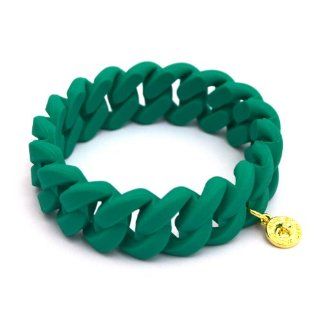 Marc by Marc Jacobs Green Rubber Turnlock Bracelet Marc by Marc Jacobs Jewelry