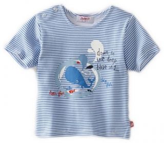 Zutano Baby boys Infant Short Sleeve Whale Tale Screen T Shirt, Periwinkle, 6 Months Infant And Toddler T Shirts Clothing