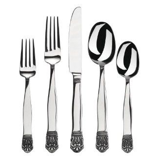 Gourmet Settings Camelot 20 Piece Flatware Set, Service for 4 Kitchen & Dining