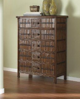Polynesian Five Drawer Chest   Chests Of Drawers