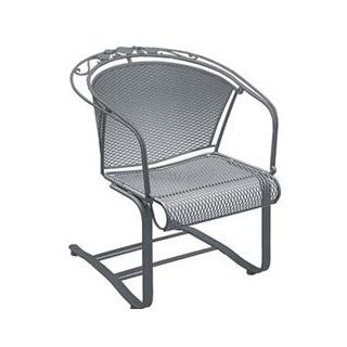 Brentwood Spring Base Barrel Chair   Wrought Iron Patio Furniture  Patio Dining Chairs  Patio, Lawn & Garden