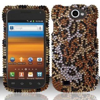 CHEETAH Hard Plastic Bling Rhinestone Case for Samsung Exhibit II 4G T679 (T Mobile) In Twisted Tech Packaging 