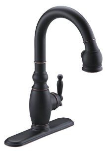 Kohler K 690 2BZ Vinnata Pull Down Kitchen Sink Faucet, Oil Rubbed Bronze   Touch On Kitchen Sink Faucets  