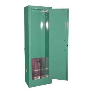 Securall cabinet holds (2) D&E sized Medical Gas Cylinder Storage Cabinet, Manual Door Pallets