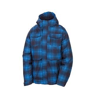 686 Mannual Command Boys Snowboard Jacket Small Blue Ombre Plaid  Snowboarding Pants  Sports & Outdoors