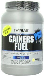 Twinlab Gainer's Fuel Pro, Advanced Anabolic Weight Gain Formula, Mass Dietary Supplement, Vanilla 4.1 Pound Health & Personal Care