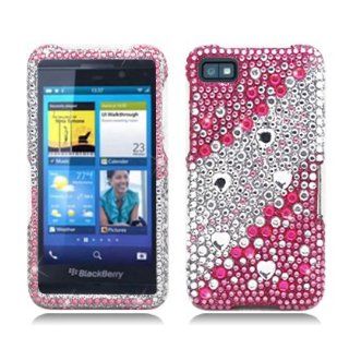 Aimo BB10PCLDI659 Dazzling Diamond Bling Case for BlackBerry Z10   Retail Packaging   Pink Cell Phones & Accessories