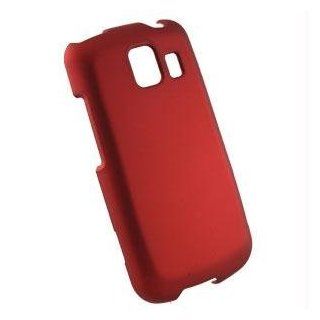 LG Vortex (VS660) Rubberized Feel Protector Case   Red Cell Phones & Accessories