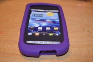 Silicon Case Cell Phone Protector purple LG vortex VS 660 {16} Cell Phones & Accessories