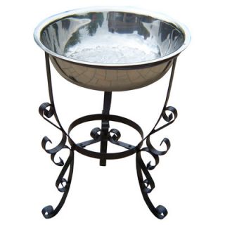 Oakland Living 20 Stainless Steel Ice Bucket with Stand
