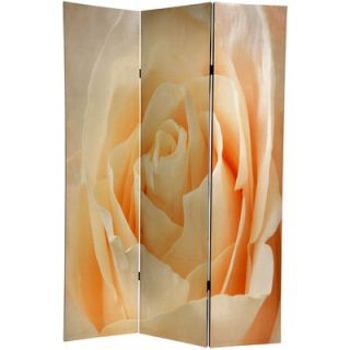 Oriental Furniture 6 Feet Tall Floral Double Sided Room Divider in