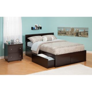 Atlantic Furniture Urban Lifestyle Orlando Bed with Bed Drawers Set