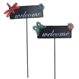 Wilco Welcome Garden Stake (Set of 2)