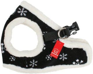 Puppia Authentic Snowflake Harness B, Large, Black  Pet Harnesses 