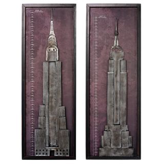 Design Toscano 2 Piece New York Skyscraper Wall Décor Set