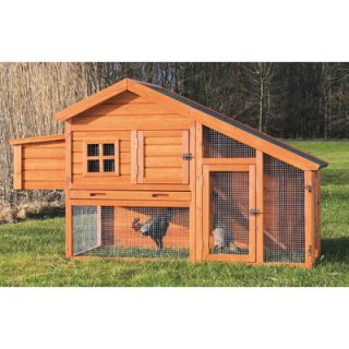 Trixie Natura Chicken Coop with Nesting Box, Roosting Pole and Pull