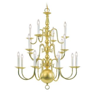 Sixteen light chandelier Indoor use Williamsburg collection